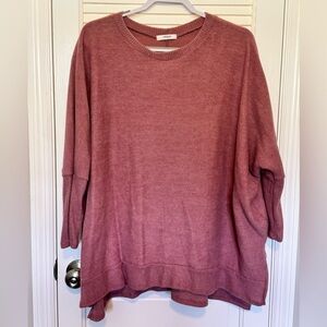 Cherish Dusty Rose Crew Neck Sweater